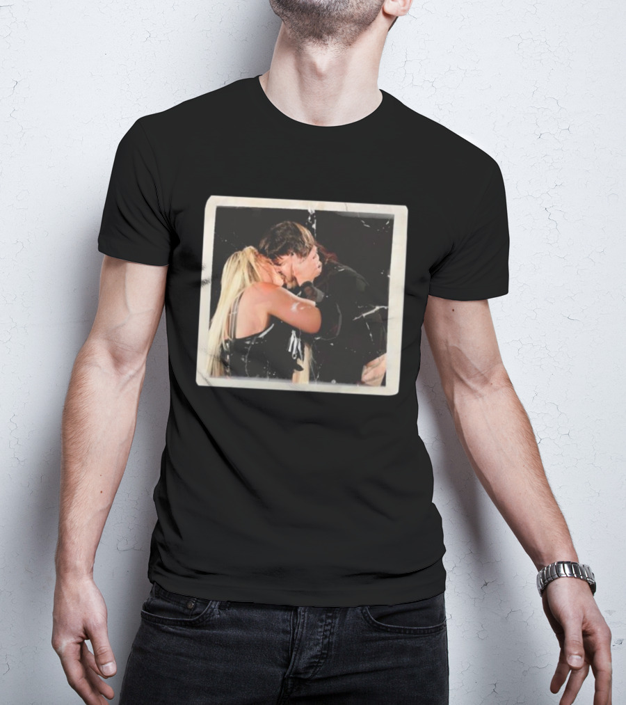 Liv Morgan Dominik Mysterio Candid Kiss Moment T-Shirt