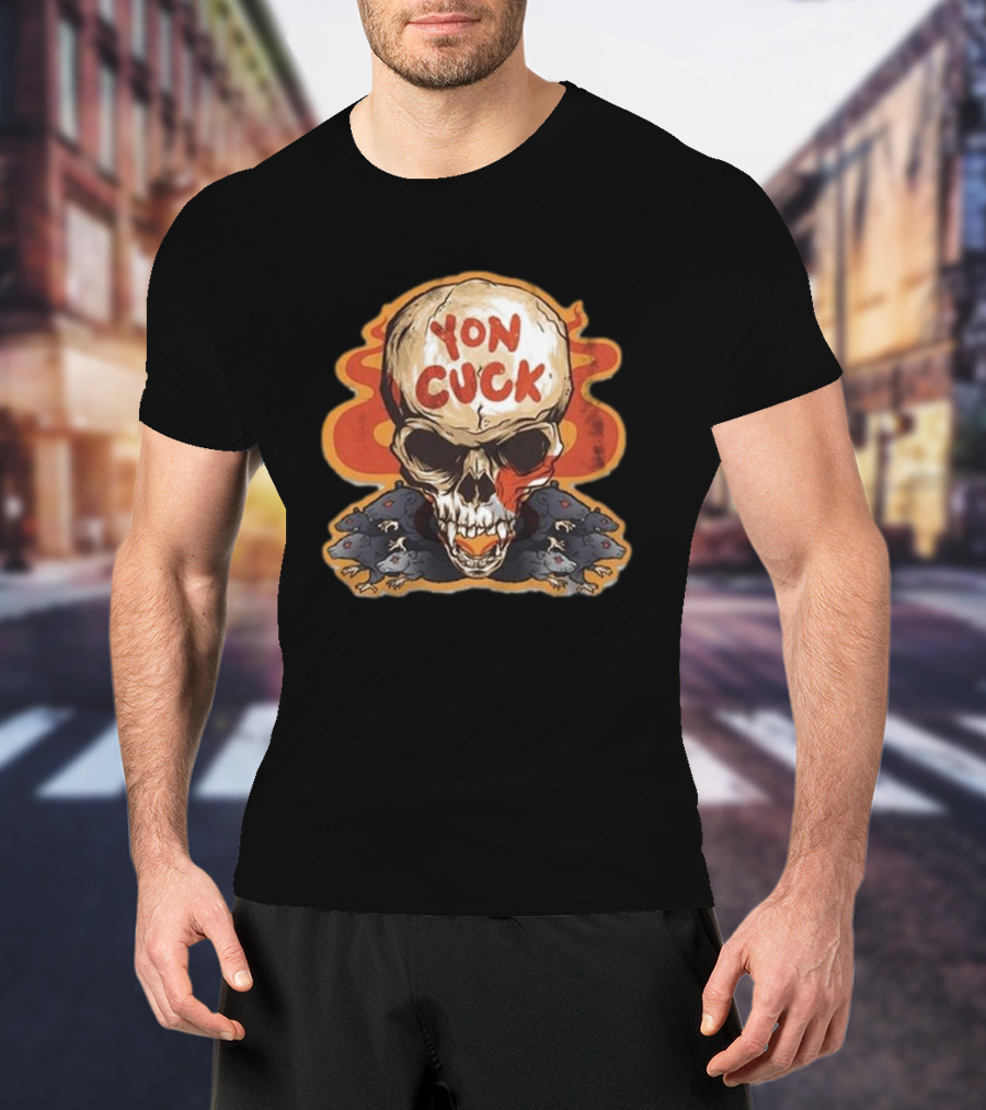 Mcelroy Yon Cuck Skull With Rats T-Shirt