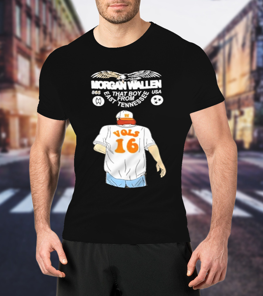 Morgan Wallen Vols 16 That Boy From East Tennessee USA 865 T-Shirt