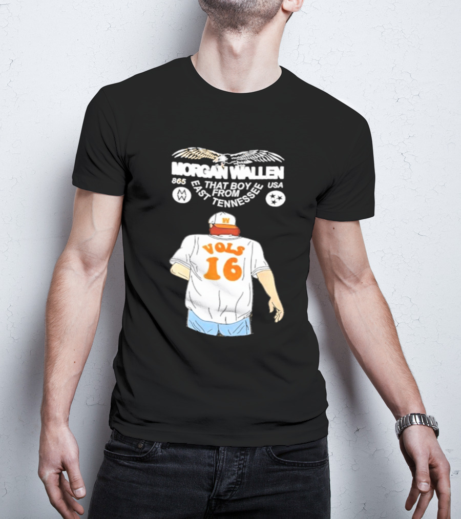 Morgan Wallen Vols 16 That Boy From East Tennessee USA 865 T-Shirt