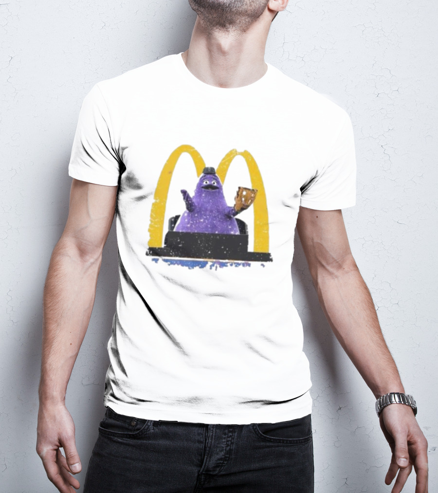 New York Mets The Grimace McDonald's Baseball Crossover T-Shirt
