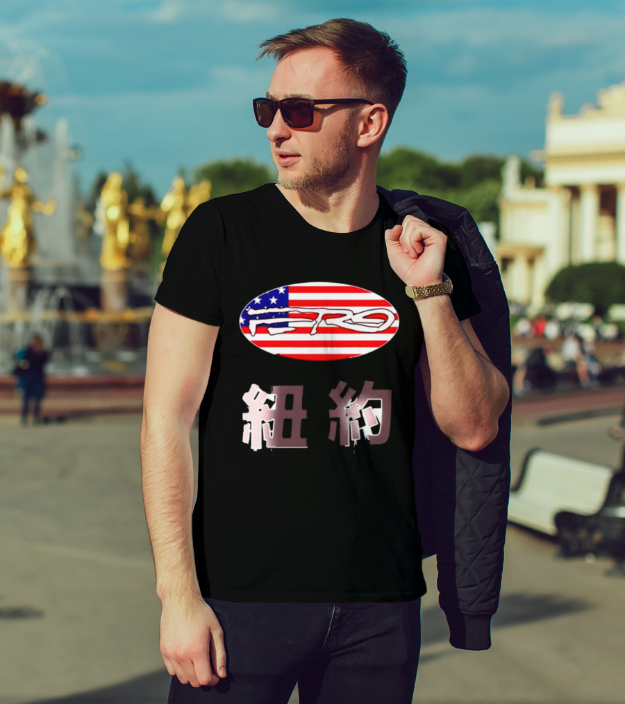 Awake NY Ferg American Flag Oval Logo T-Shirt
