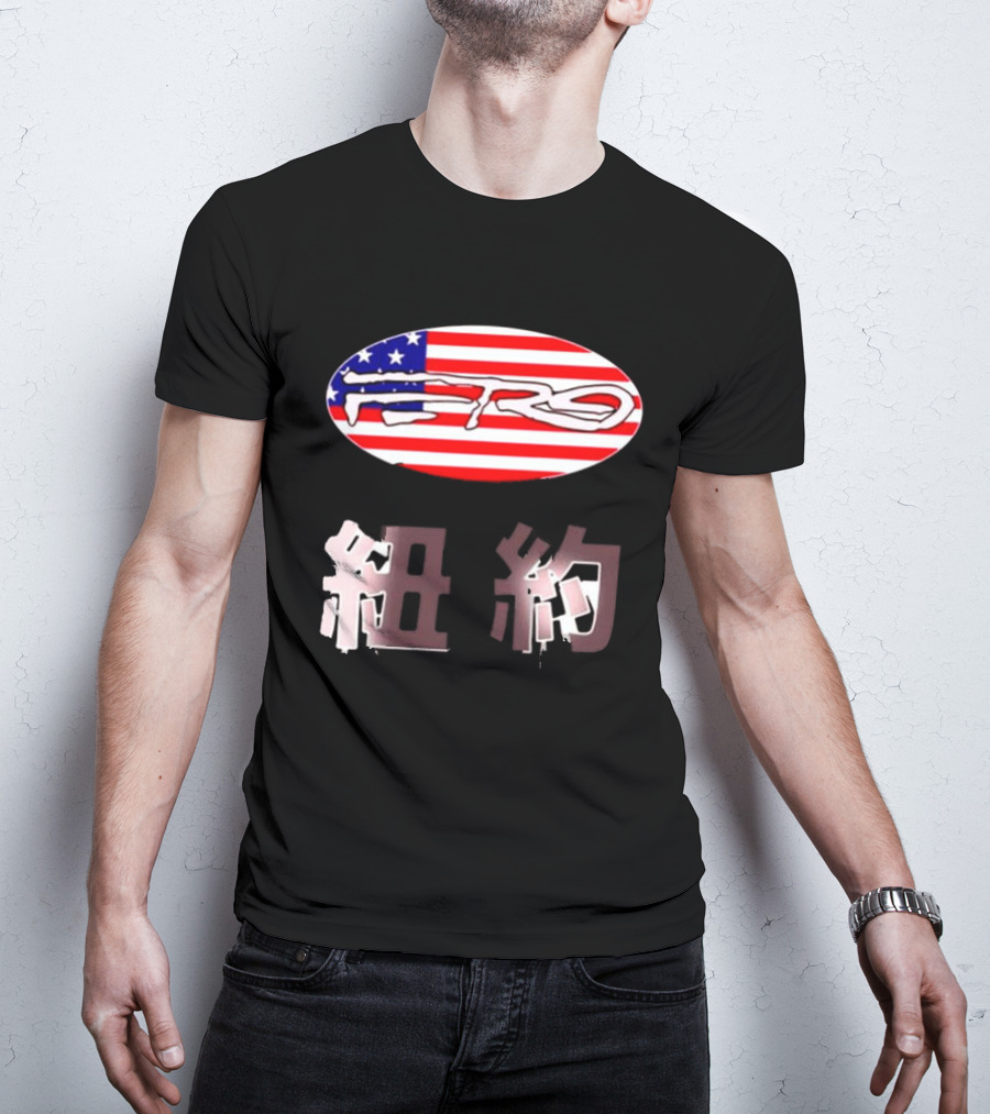 Awake NY Ferg American Flag Oval Logo T-Shirt