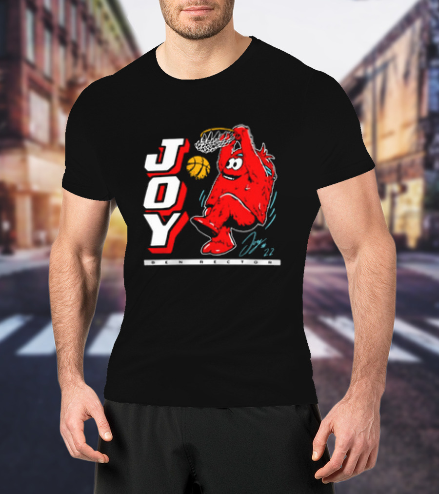 JOY Ben Rector Dunking Basketball Character T-Shirt