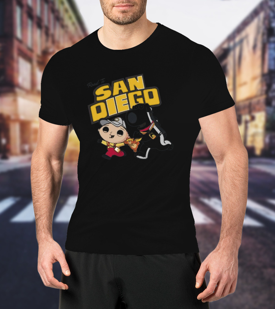 Road To San Diego Family Guy Inspired Stewie And Brian Adventure T-Shirt