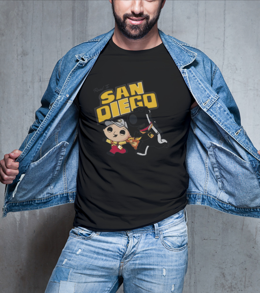 Road To San Diego Family Guy Inspired Stewie And Brian Adventure T-Shirt