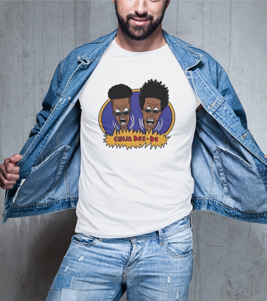 Chim Dee-De Beavis And Butt-Head Cartoon Characters With Bold Expressions T-Shirt