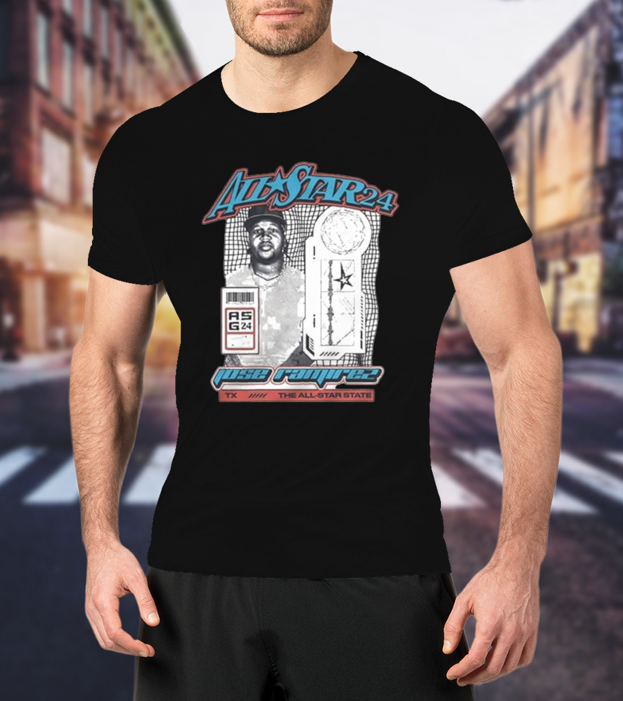 All-Star 24 ASG Jose Ramirez TX The All-Star State T-Shirt