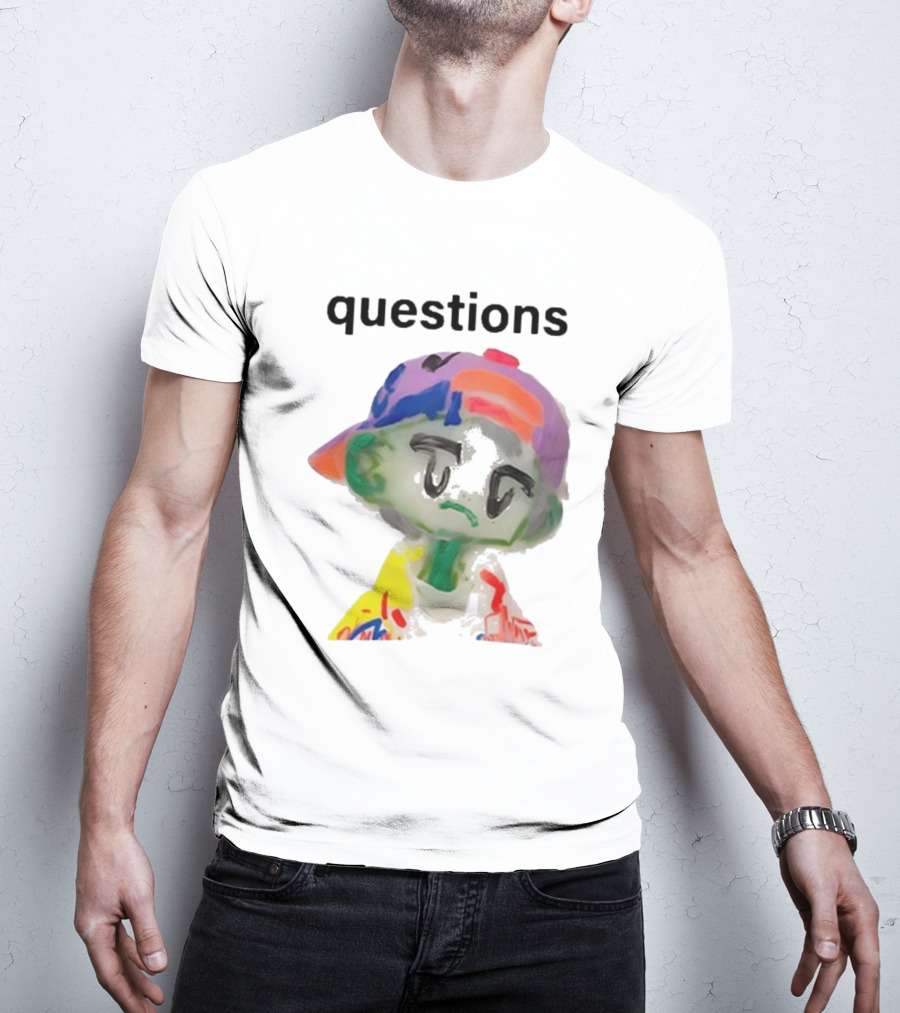 Kikillopieces Colorful Character Questions T-Shirt