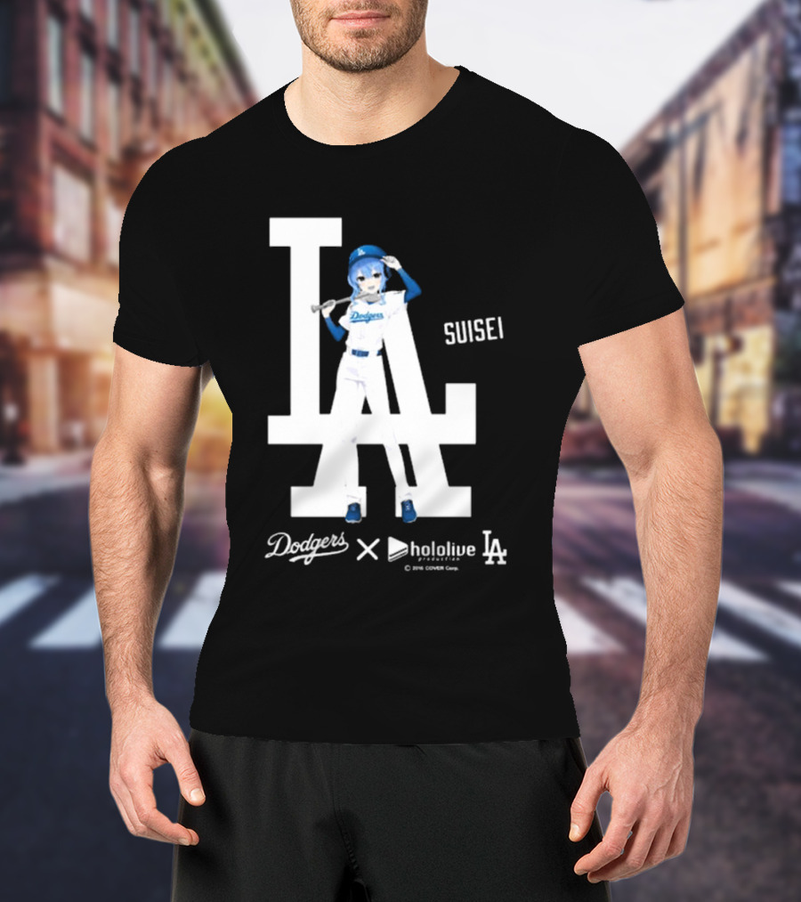 Dodgers X Hololive Suisei LA Collaboration T-Shirt