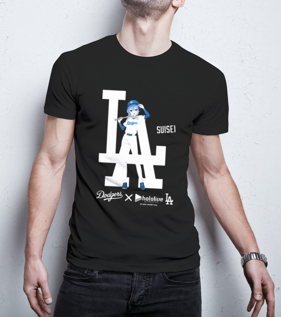 Dodgers X Hololive Suisei LA Collaboration T-Shirt
