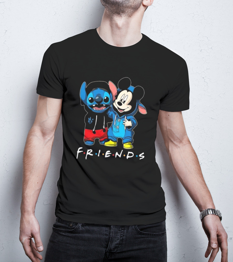 Stitch And Mickey Mouse Disney Friends Best Friends For Life T-Shirt