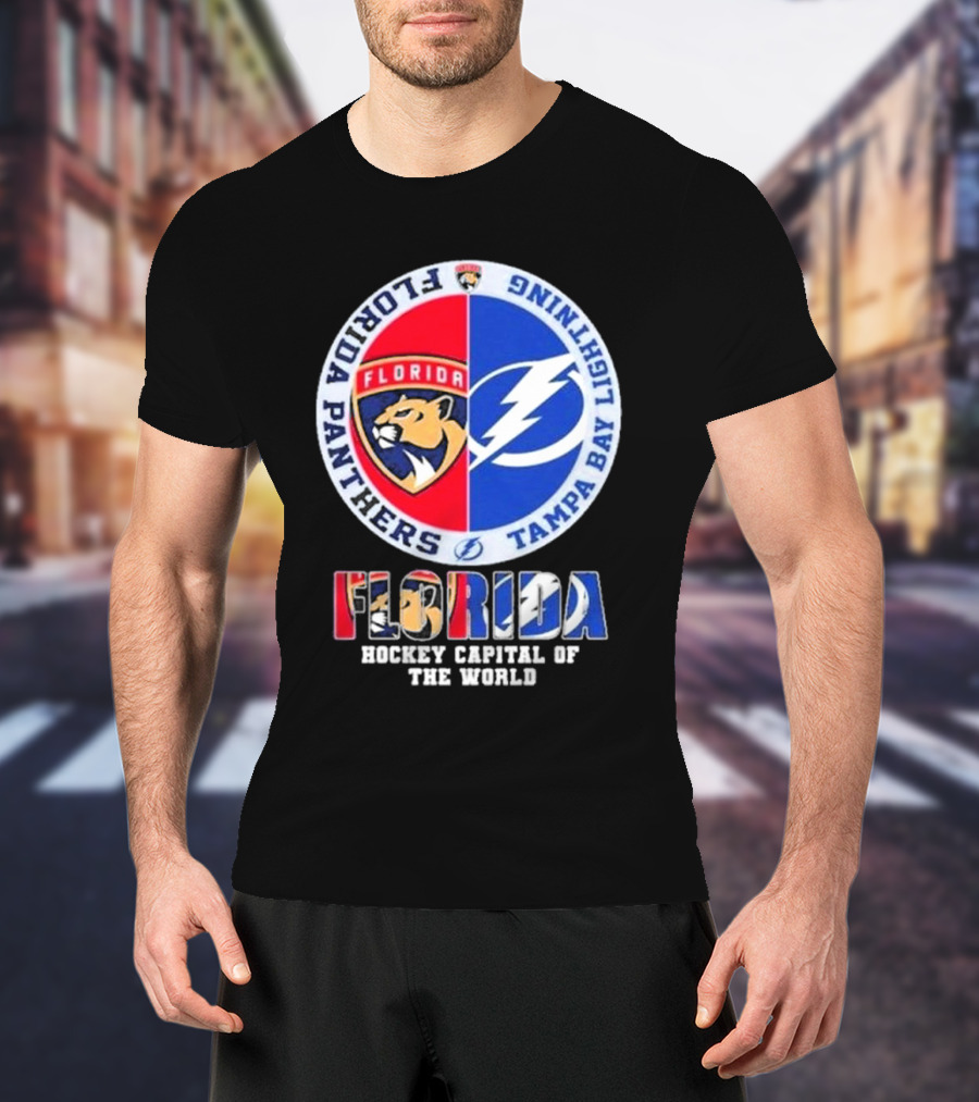 Florida Panthers Tampa Bay Lightning Florida Hockey Capital Of The World T-Shirt