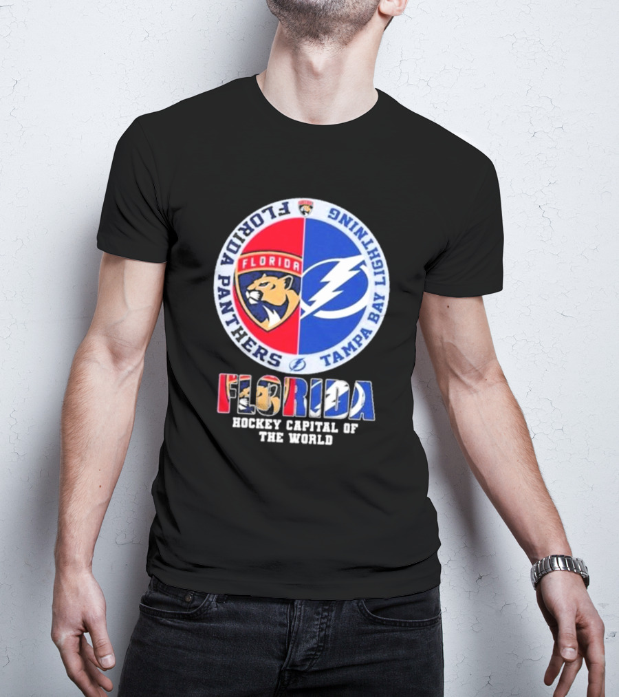 Florida Panthers Tampa Bay Lightning Florida Hockey Capital Of The World T-Shirt