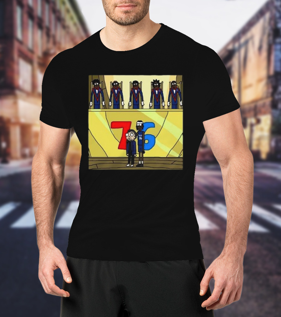 Council Of Rickys And Daryl Morty Sixers 76 T-Shirt