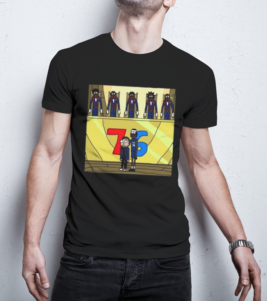 Council Of Rickys And Daryl Morty Sixers 76 T-Shirt