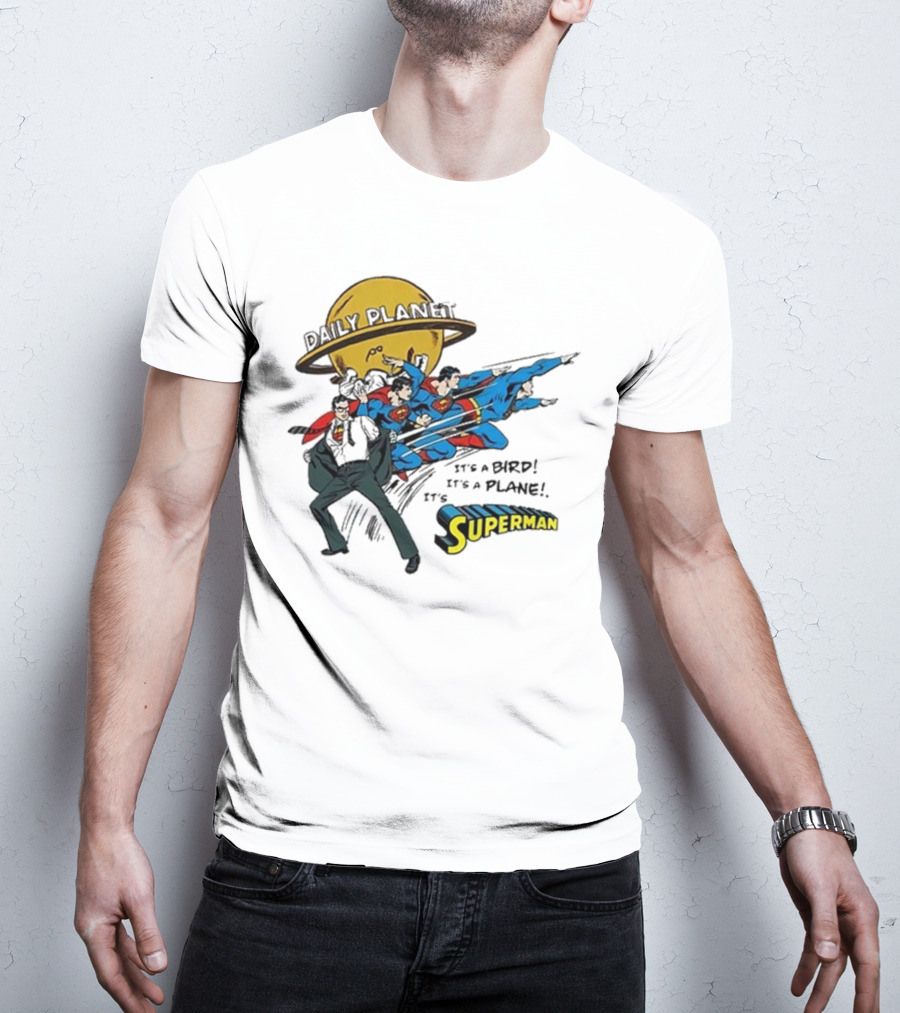 Daily Planet Superman It's A Bird It's A Plane It's Superman T-Shirt
