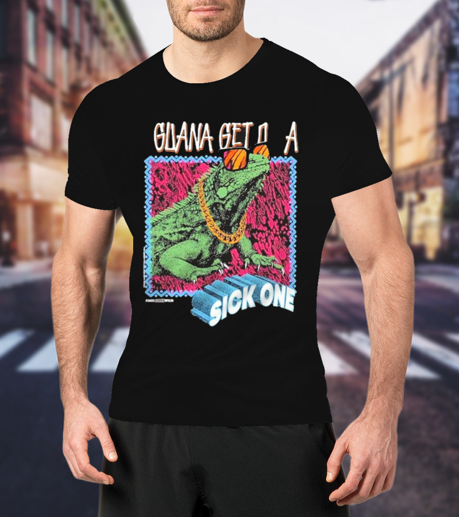 Foos Gone Wild Iguana Get On A Sick One With Sunglasses And Gold Chain T-Shirt