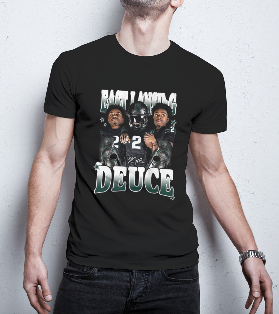 East Lansing Deuce Michigan State Football Star T-Shirt