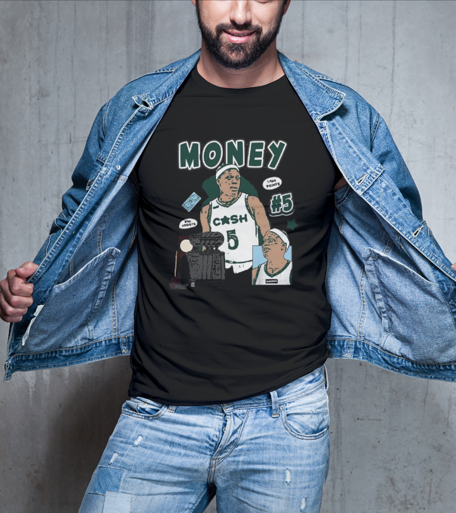 Money Cash #5 Michigan State Basketball 1,944 Points Pro Assists T-Shirt