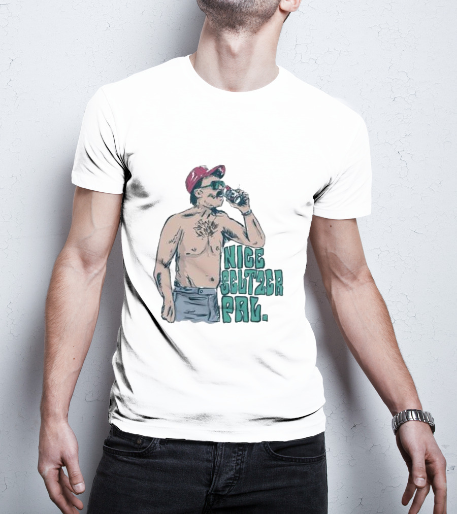 Nice Seltzer Pal Cartoon 4.0 Drinking Refreshing Beverage T-Shirt
