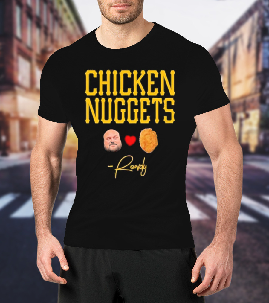 Rowdy Heart Face Chicken Nuggets T-Shirt
