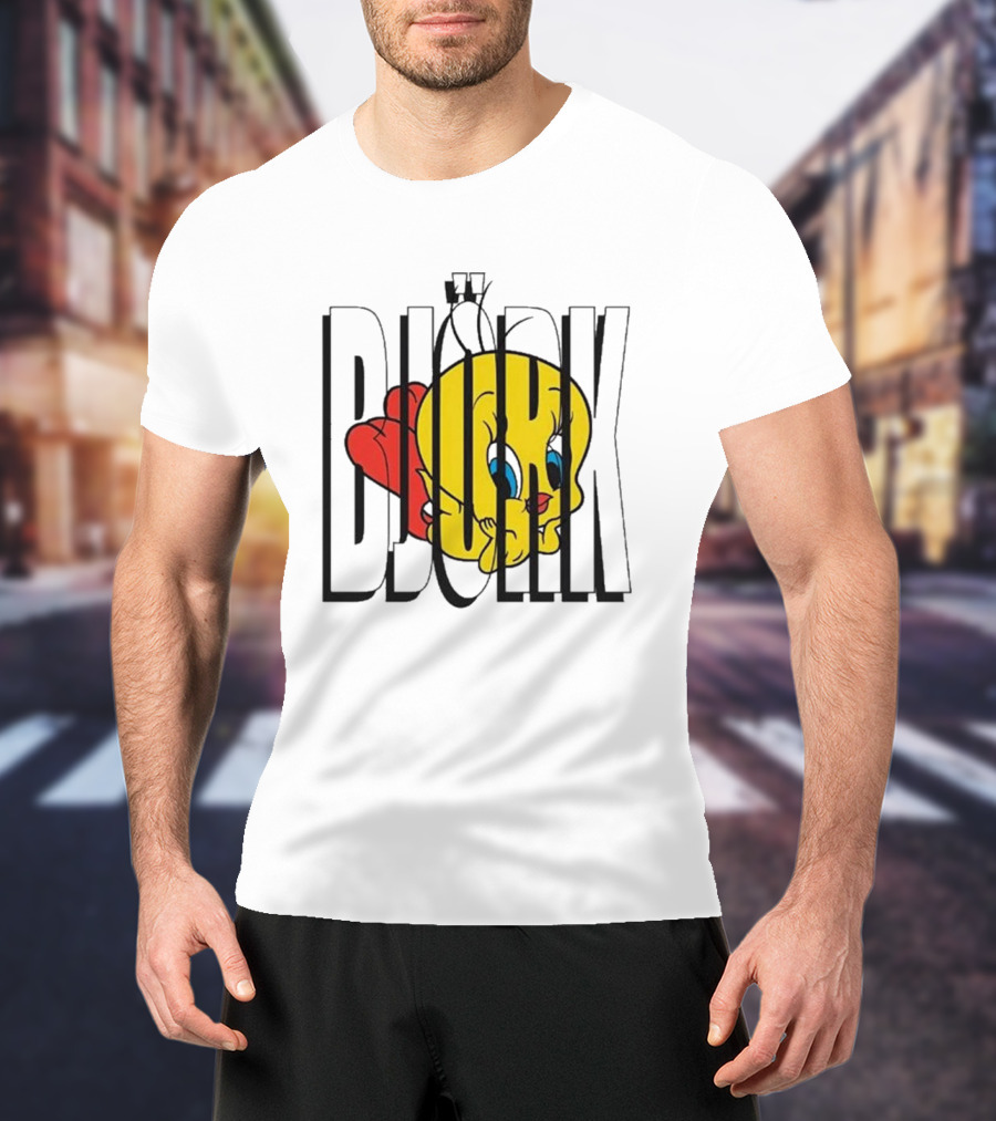Björk Tweety Bird Mashup T-Shirt