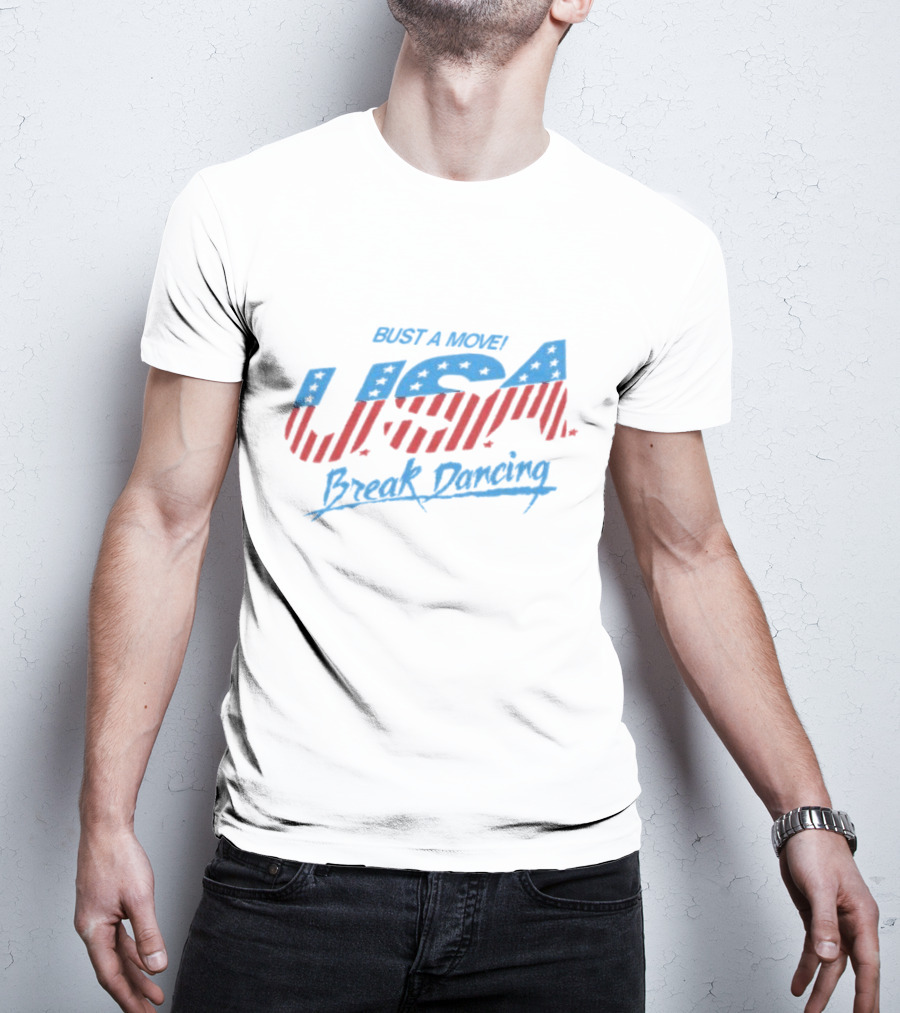 BUST A MOVE USA Break Dancing T-Shirt