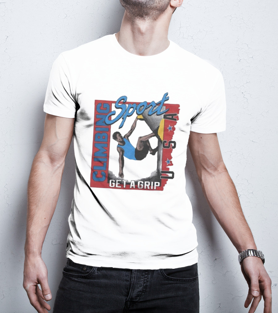 Sport Climbing USA Get A Grip T-Shirt