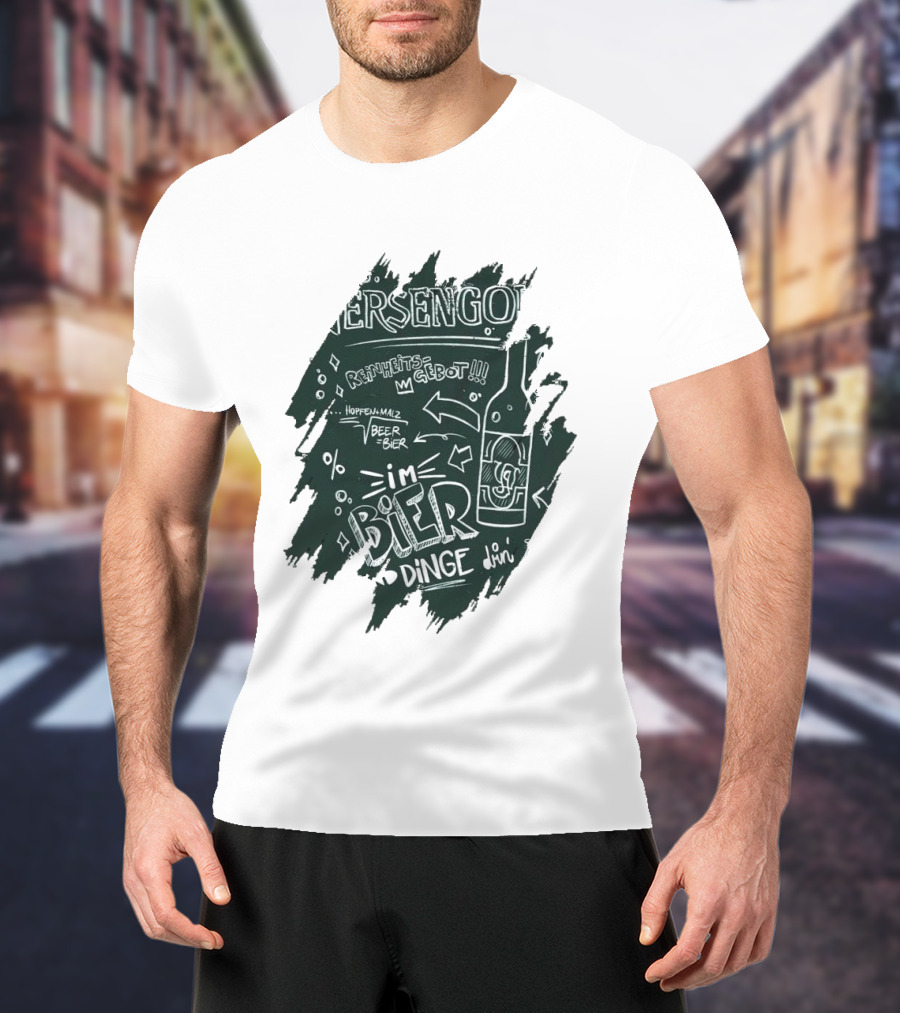 Versengold Im Bier Sind Dinge Drin Reinheitsgebot Hopfen Malz Bier T-Shirt