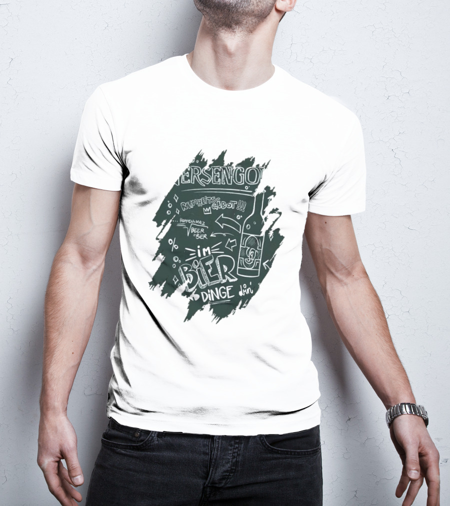 Versengold Im Bier Sind Dinge Drin Reinheitsgebot Hopfen Malz Bier T-Shirt