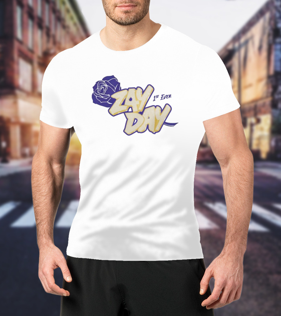 Zay Day 1St Ever Blue Rose T-Shirt
