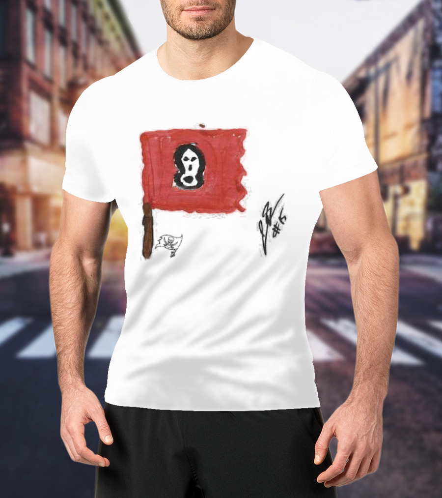 Jalen McMillan Tampa Bay Buccaneers Rookie Ash Paint Tri-Blend T-Shirt
