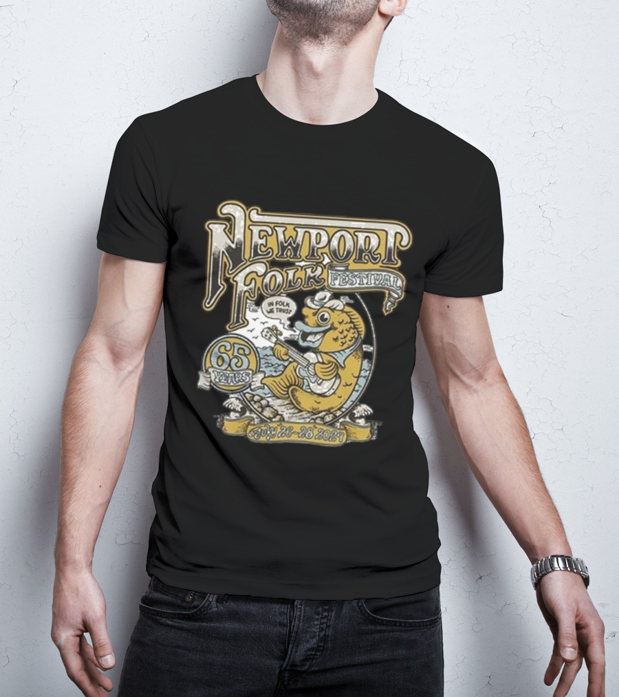 Newport Folk Festival 65 Years In Folk We Trust July 26-28 T-Shirt