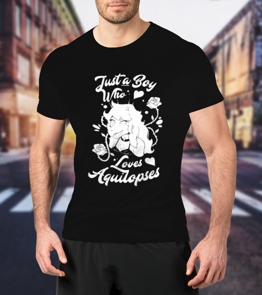 Just A Boy Who Loves Aquilops Snoot Game Rosa T-Shirt