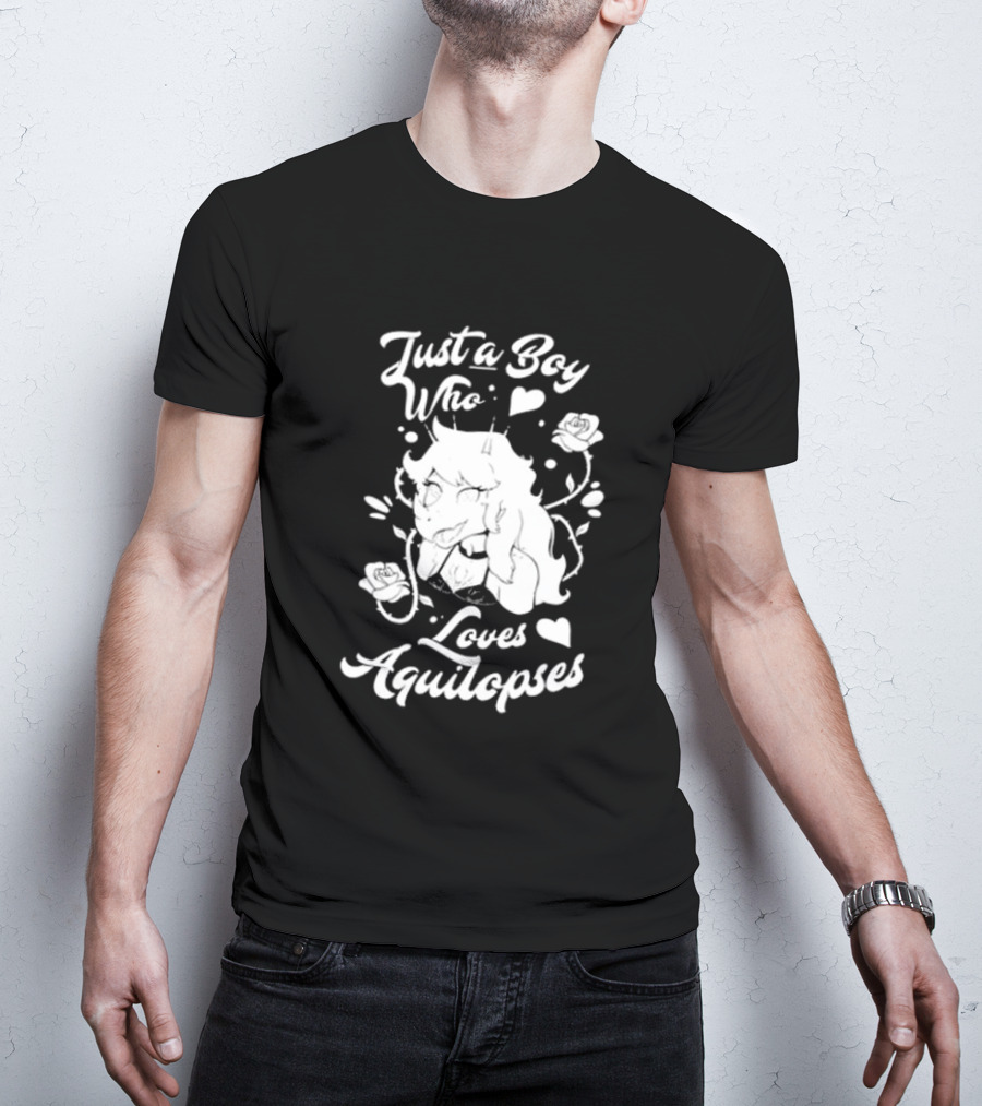 Just A Boy Who Loves Aquilops Snoot Game Rosa T-Shirt