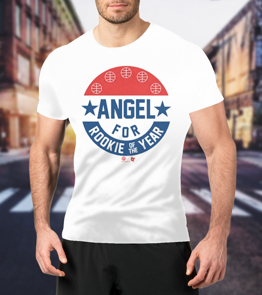 Angel Reese Basketball Icon With Stars And Rookie Of The Year Message T-Shirt
