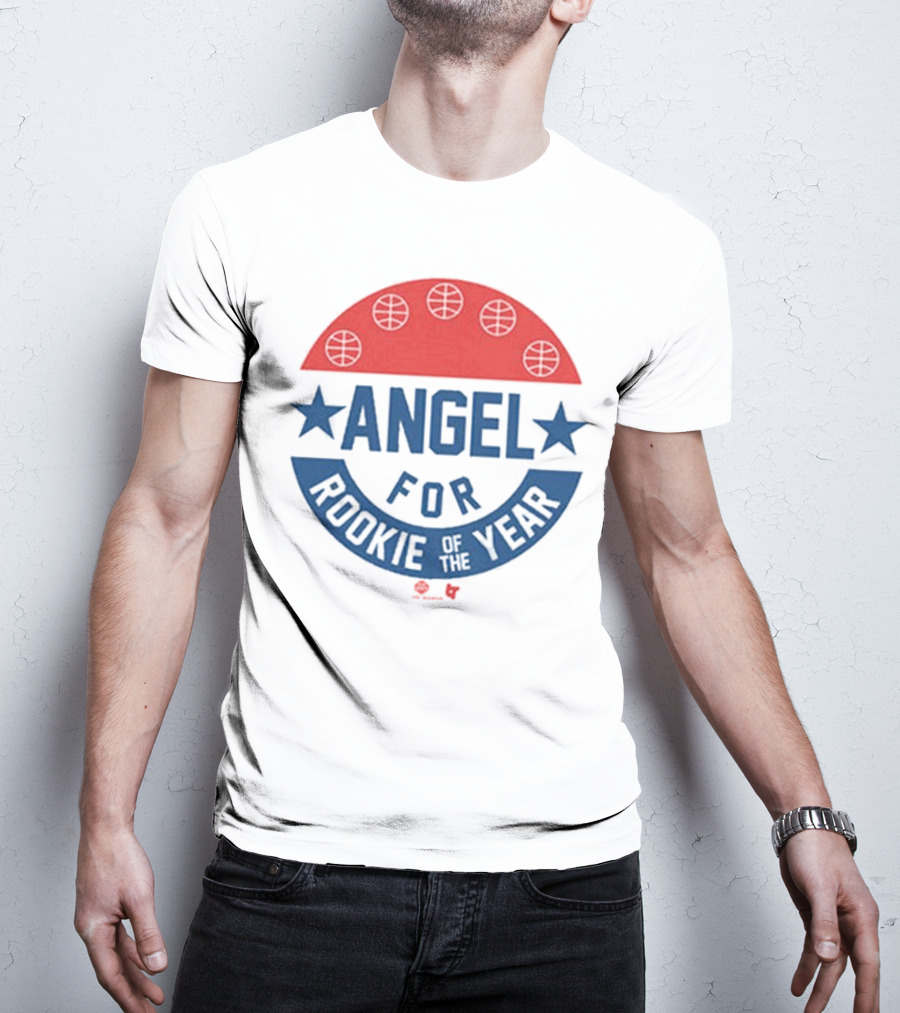 Angel Reese Basketball Icon With Stars And Rookie Of The Year Message T-Shirt