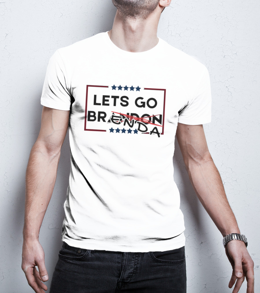 LETS GO BRANDON CROSSED OUT BRENDA STARS T-Shirt