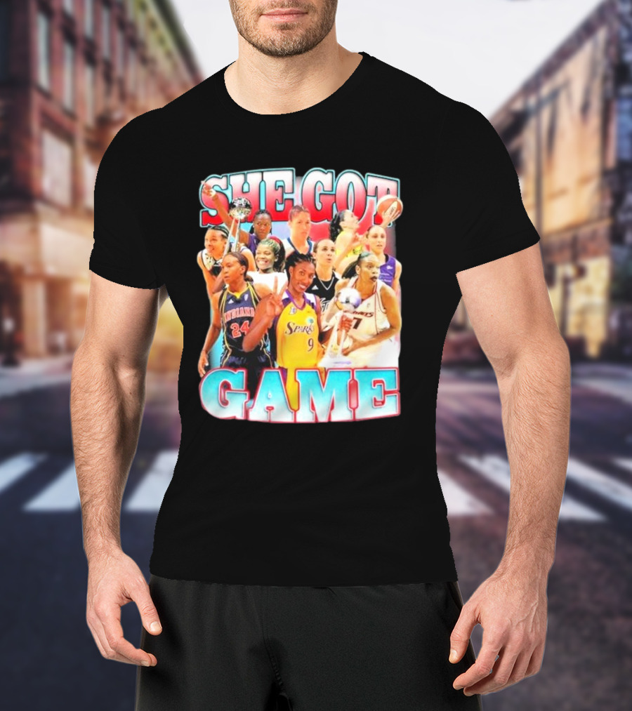 She Got Game Basketball Legends T-Shirt