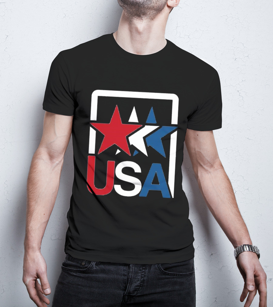 USA Stars In Motion Red White Blue T-Shirt