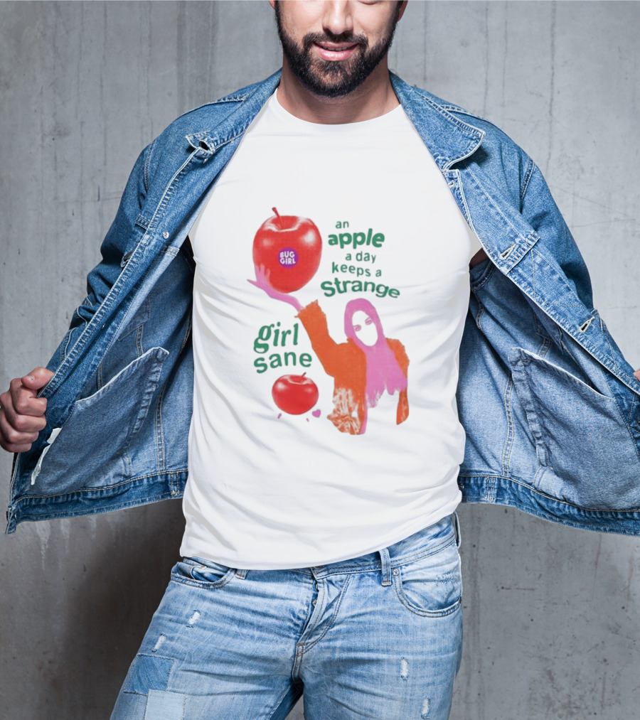 An Apple A Day Keeps A Strange Girl Sane Bug Girl T-Shirt