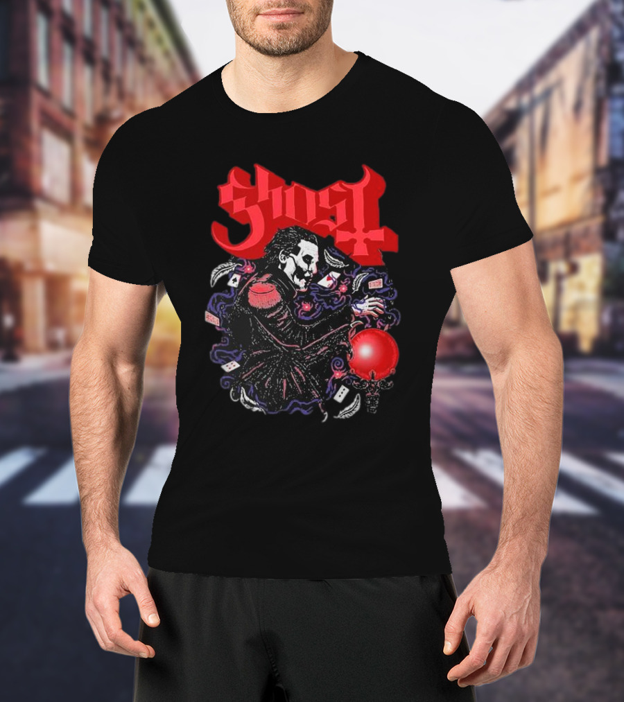 Ghost Papa Cards Club Franchise T-Shirt