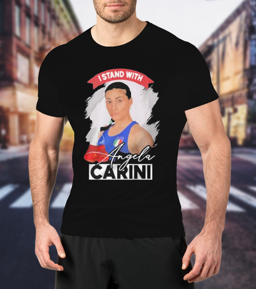 I Stand With Angela Carini Boxing Champion T-Shirt
