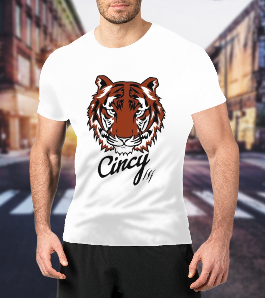 Cincy Tiger Head T-Shirt