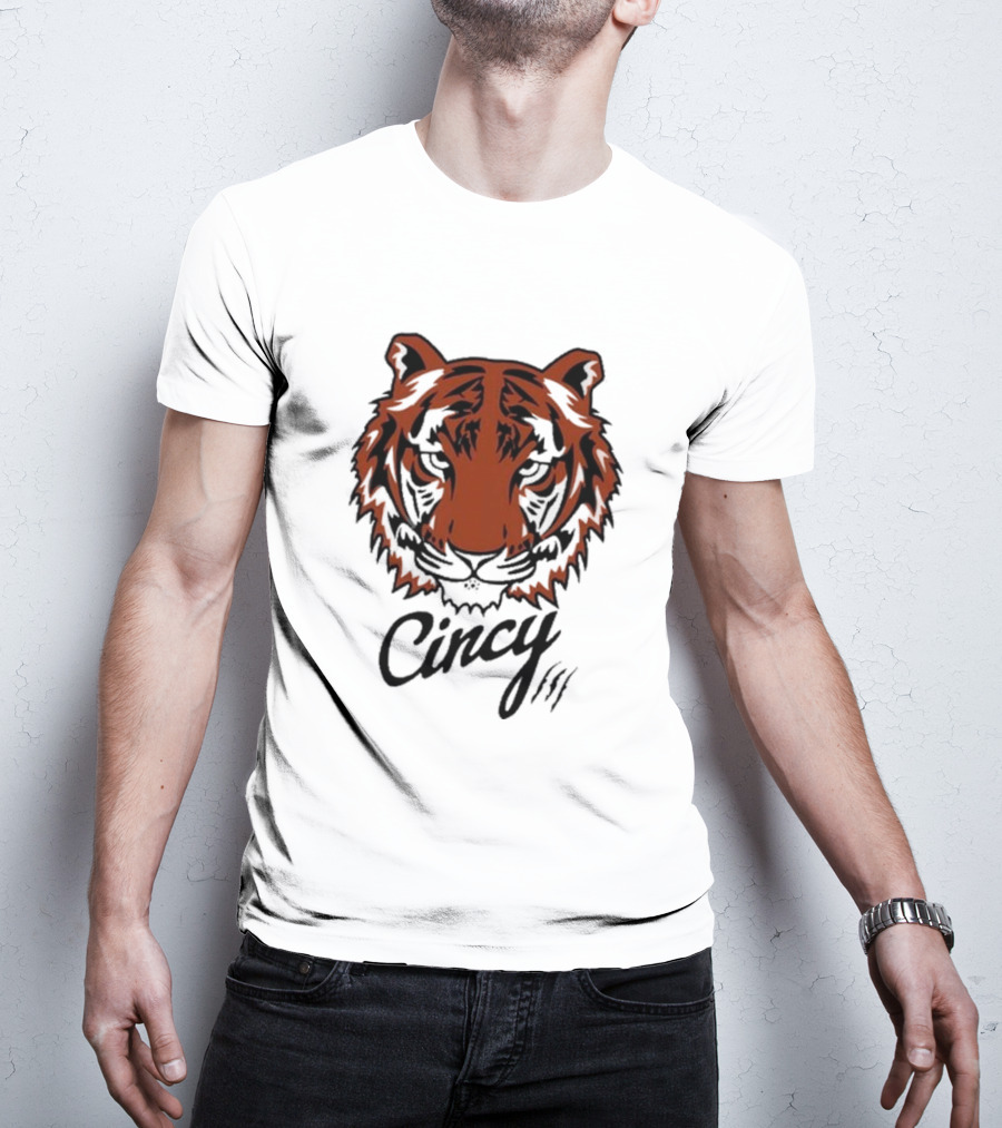 Cincy Tiger Head T-Shirt