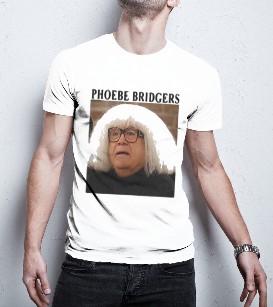 Phoebe Bridgers Meme Parody Featuring Iconic Character With Wig And Glasses T-Shirt