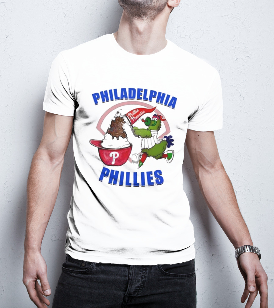 Philadelphia Phillies Phanatic Ice Cream Ring The Bell T-Shirt