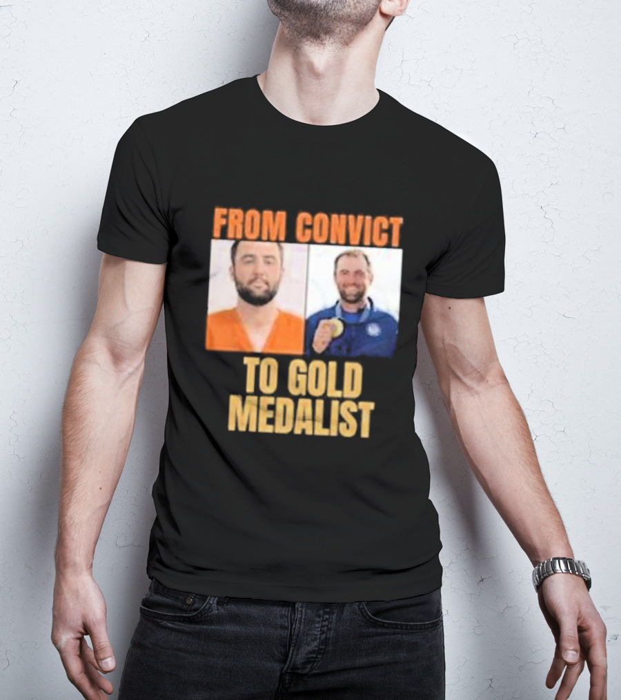 From Convict To Gold Medalist: Scottie Scheffler Transformation T-Shirt