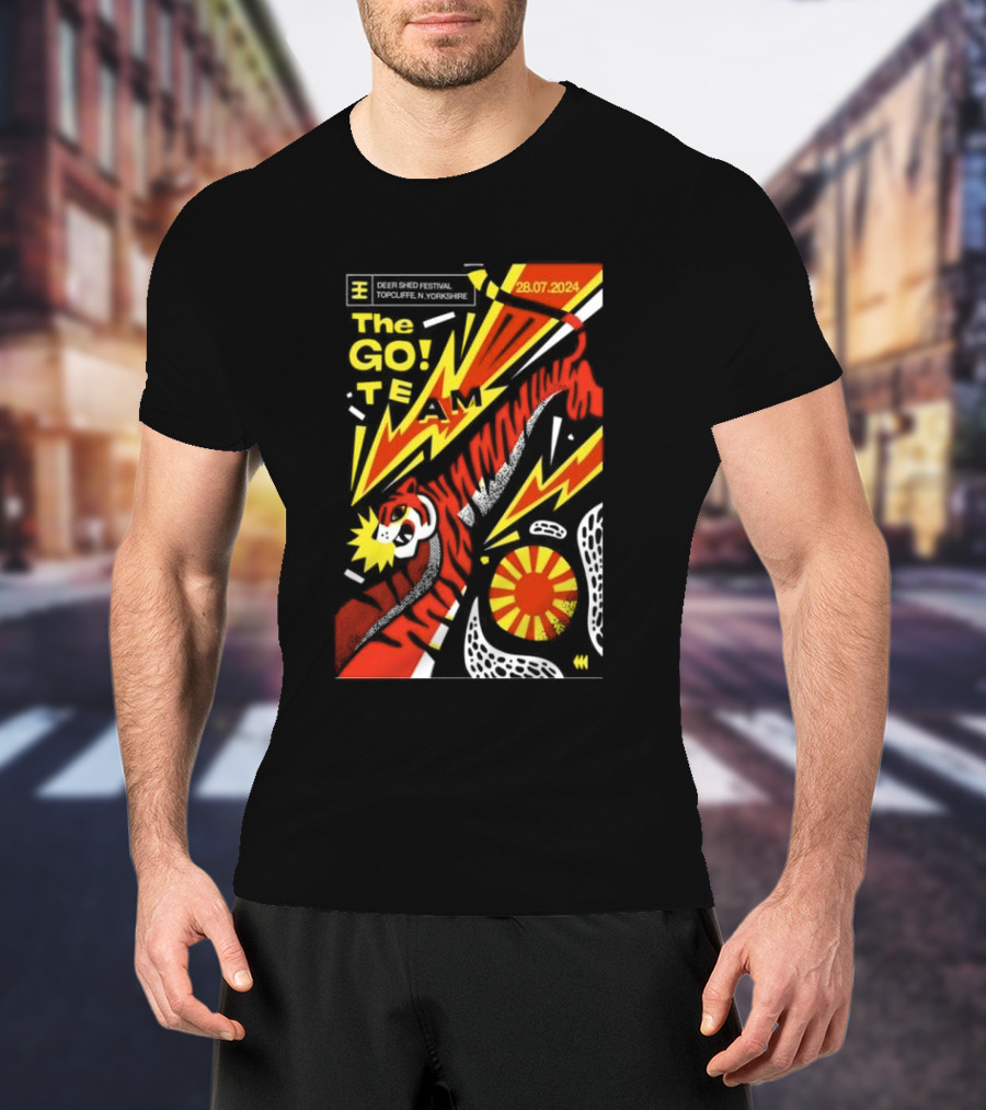 The Go Team Live At Deer Shed Festival Topcliffe Yorkshire July 28 T-Shirt